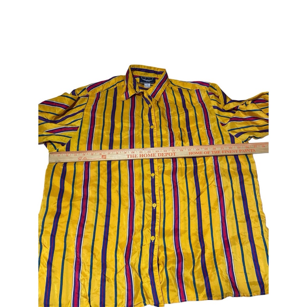 Best American Clothing Co Womens Silk Shirt Size Large Lightweight Vivid‎ Colors - Picture 5 of 7